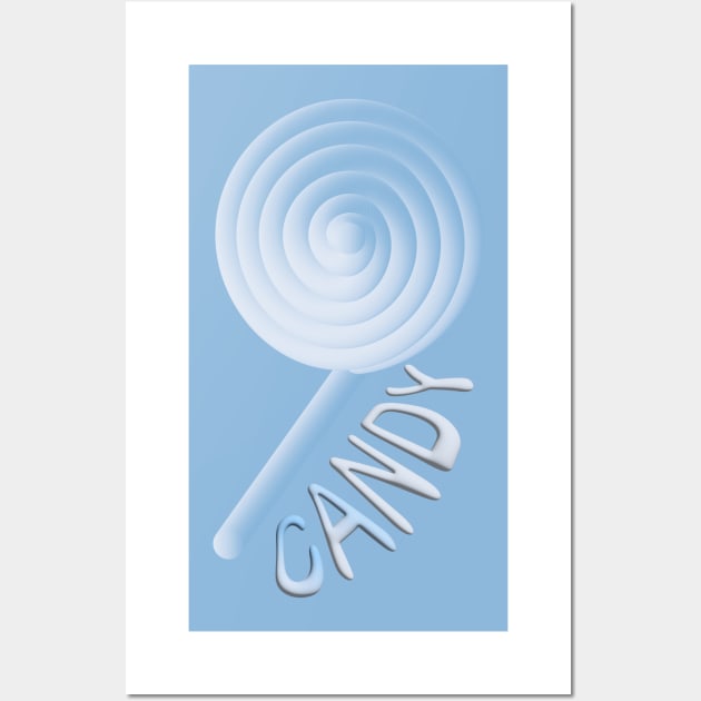 candy blue Wall Art by desingmari